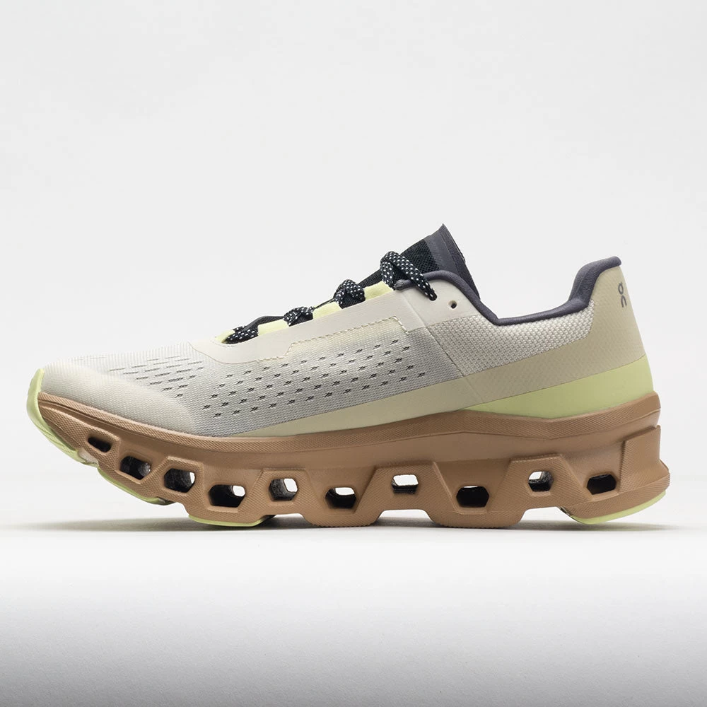 On Running On Cloudmonster Men's Cream/Dune 4 On Running On Cloudmonster Men's Cream/Dune - Image 2