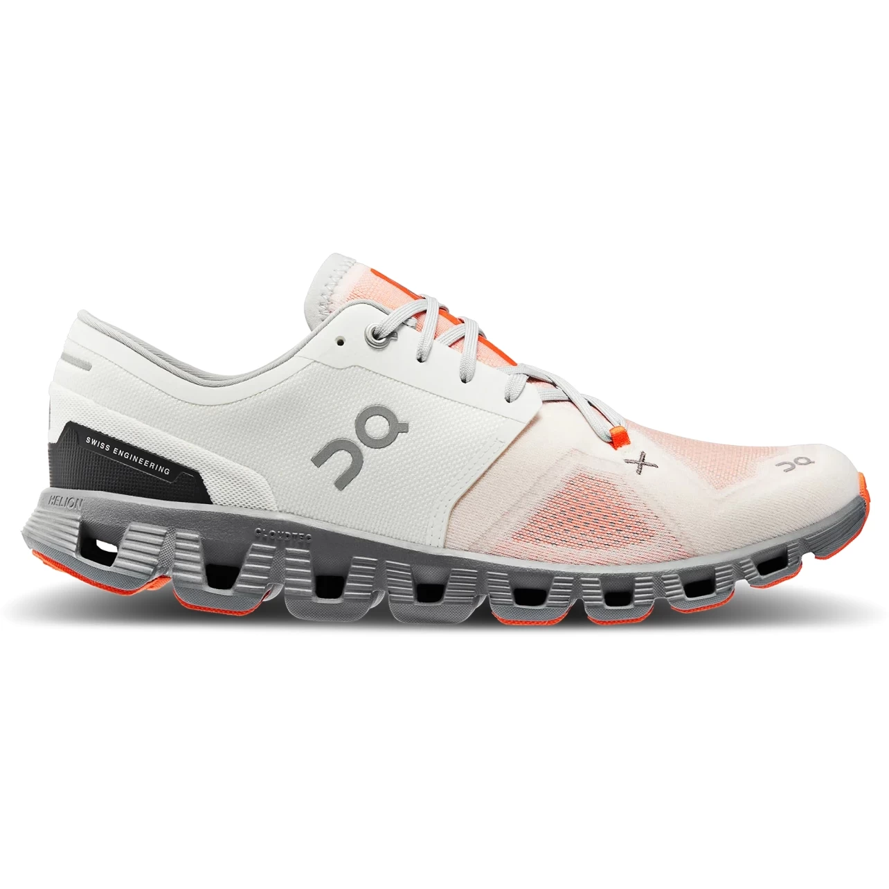 On Running On Cloud X 3 Running Shoe - Ivory & Alloy 4 On Running On Cloud X 3 Running Shoe - Ivory & Alloy - Image 2