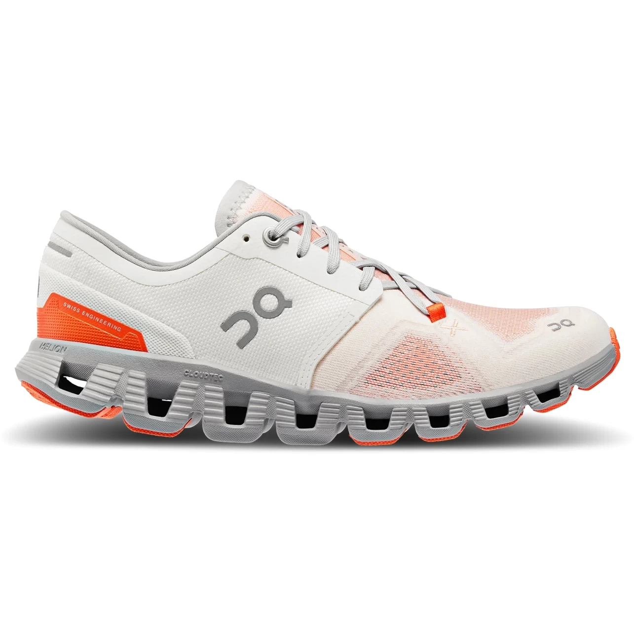 On Running On Cloud X 3 Women Running Shoe - Ivory & Alloy 4 On Running On Cloud X 3 Women Running Shoe - Ivory & Alloy - Image 2
