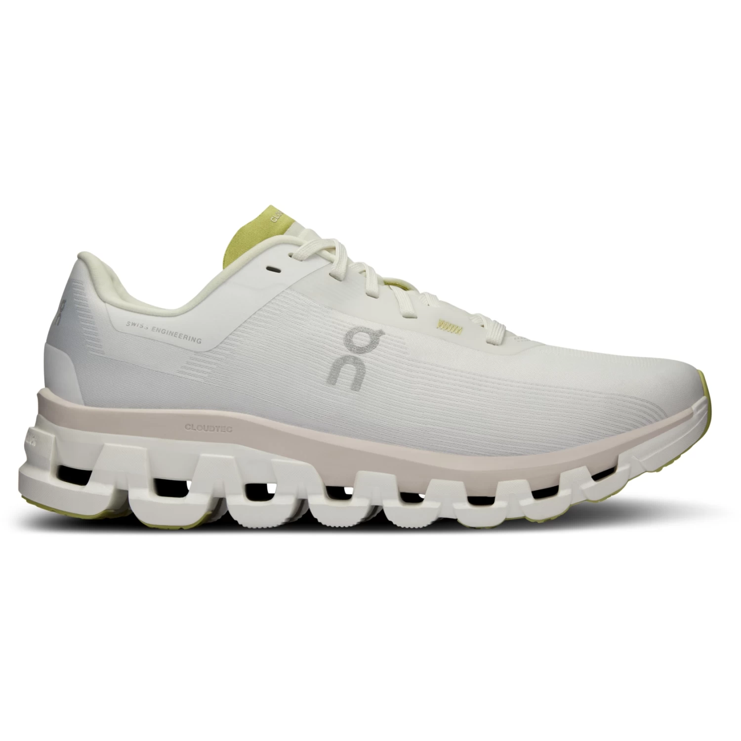 On Running On Cloudflow 4 Women Running Shoe - White & Sand 4 On Running On Cloudflow 4 Women Running Shoe - White & Sand - Image 2