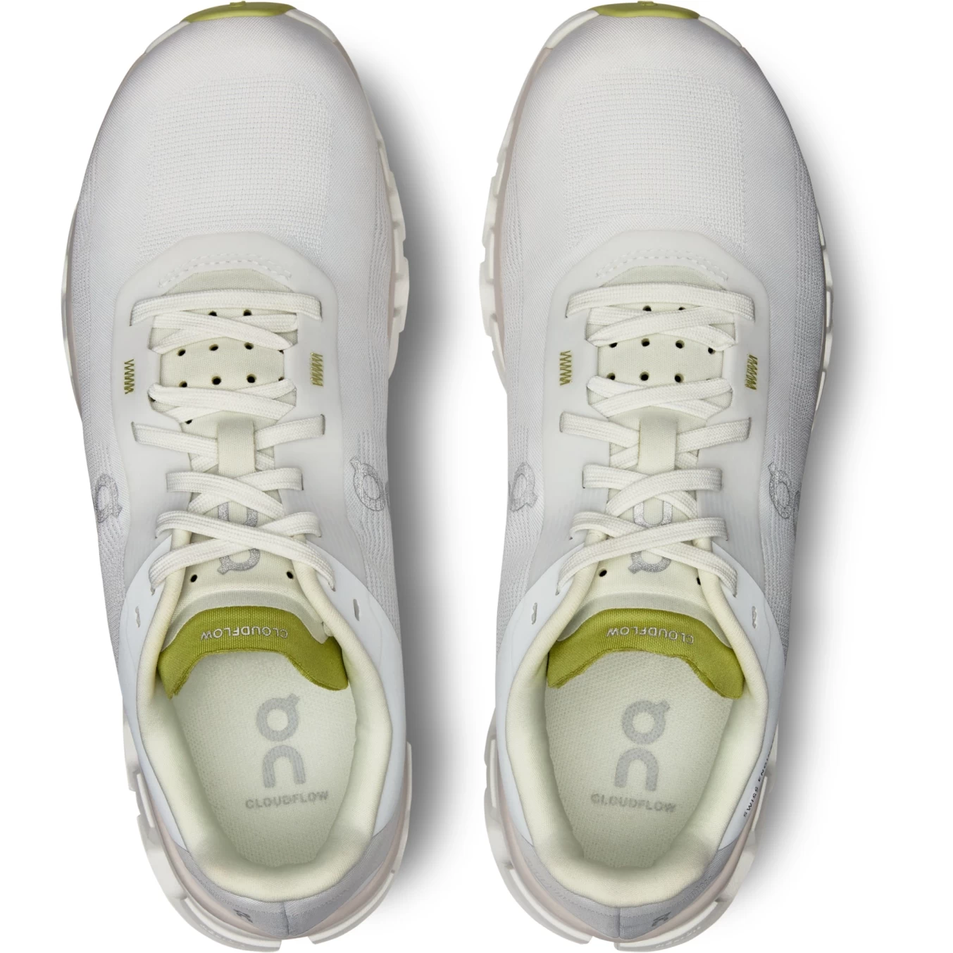 On Running On Cloudflow 4 Women Running Shoe - White & Sand 6 On Running On Cloudflow 4 Women Running Shoe - White & Sand - Image 4