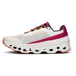 On Running On Cloudmonster Women's Running Shoes - Undyed-White & Aurora -On Running on cloudmonster exclusive women running shoe undyed white aurora 5 1531435
