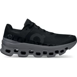 On Running On Cloudmonster Women's Running Shoes - Black & Magnet