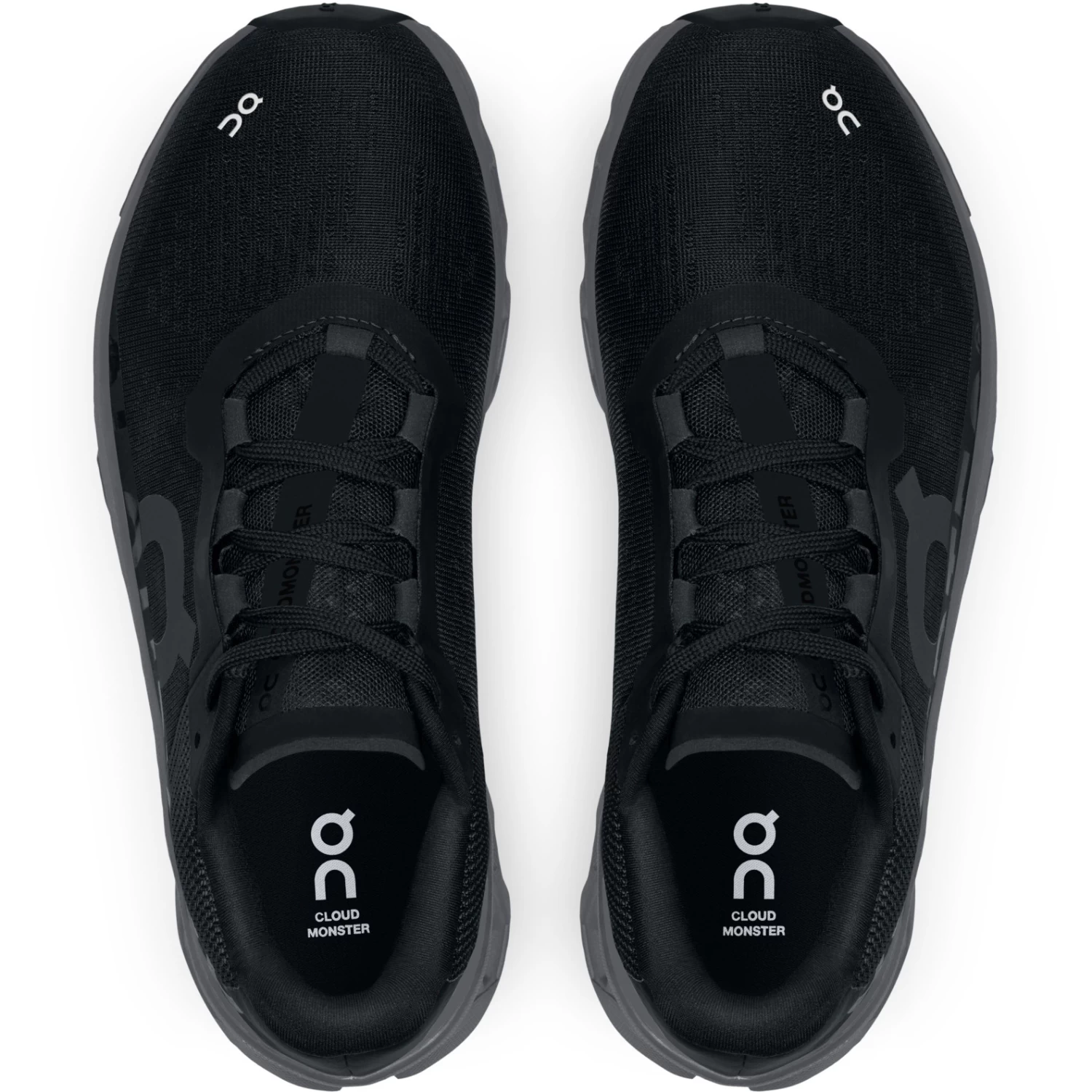 On Running On Cloudmonster Women's Running Shoes - Black & Magnet 4 On Running On Cloudmonster Women's Running Shoes - Black & Magnet - Image 2