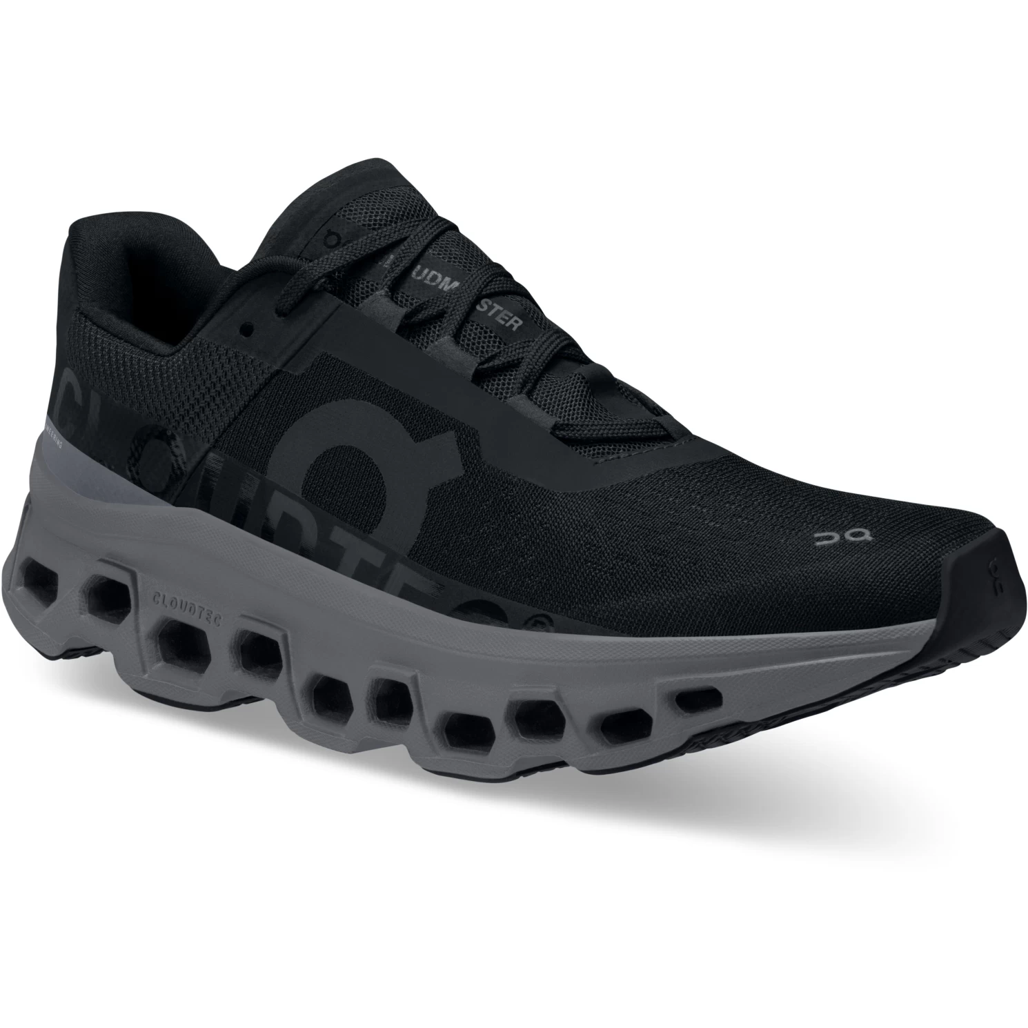 On Running On Cloudmonster Women's Running Shoes - Black & Magnet 8 On Running On Cloudmonster Women's Running Shoes - Black & Magnet - Image 6