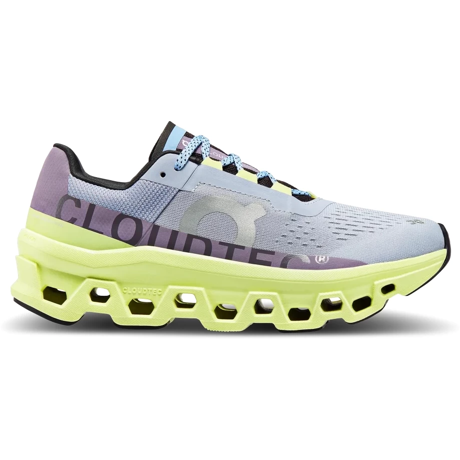 On Running On Cloudmonster Women's Running Shoes - Nimbus & Hay 4 On Running On Cloudmonster Women's Running Shoes - Nimbus & Hay - Image 2