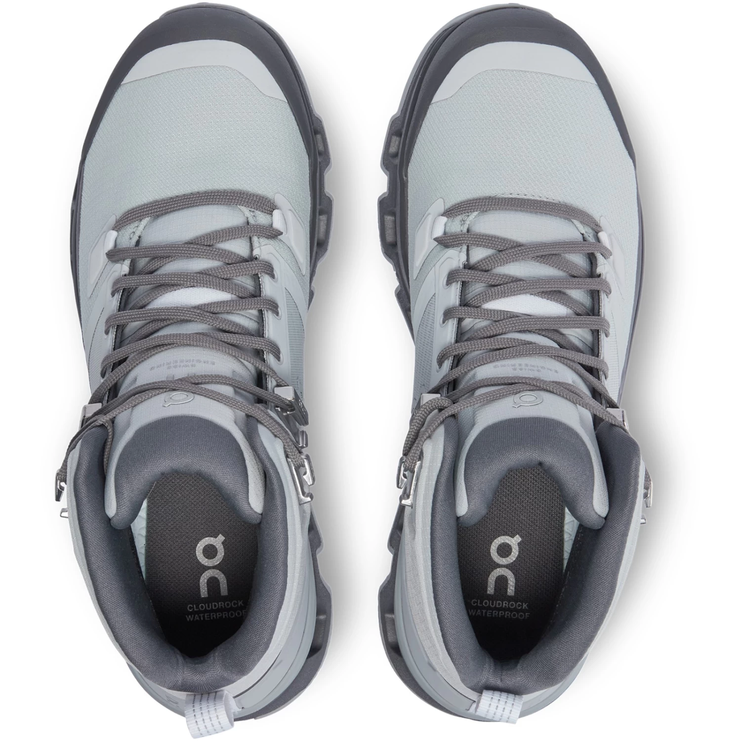 On Running On Cloudrock 2 Waterproof Women Speed-Hiking Shoe - Glacier & Eclipse 6 On Running On Cloudrock 2 Waterproof Women Speed-Hiking Shoe - Glacier & Eclipse - Image 4