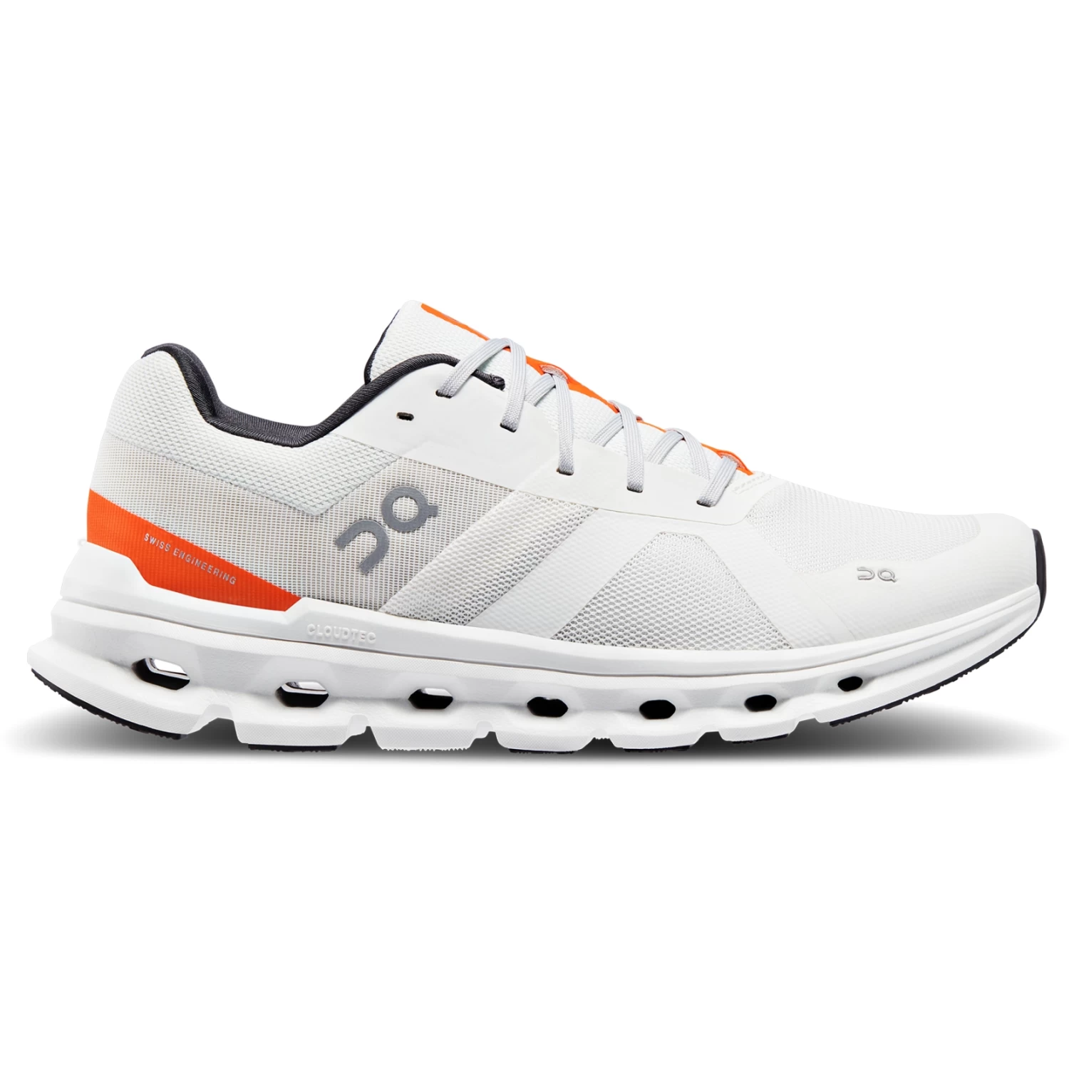 On Running On Cloudrunner Wide Running Shoe - Undyed-White & Flame 8 On Running On Cloudrunner Wide Running Shoe - Undyed-White & Flame - Image 6