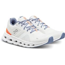 On Running On Cloudrunner Wide Women Running Shoe - Undyed-White & Flame