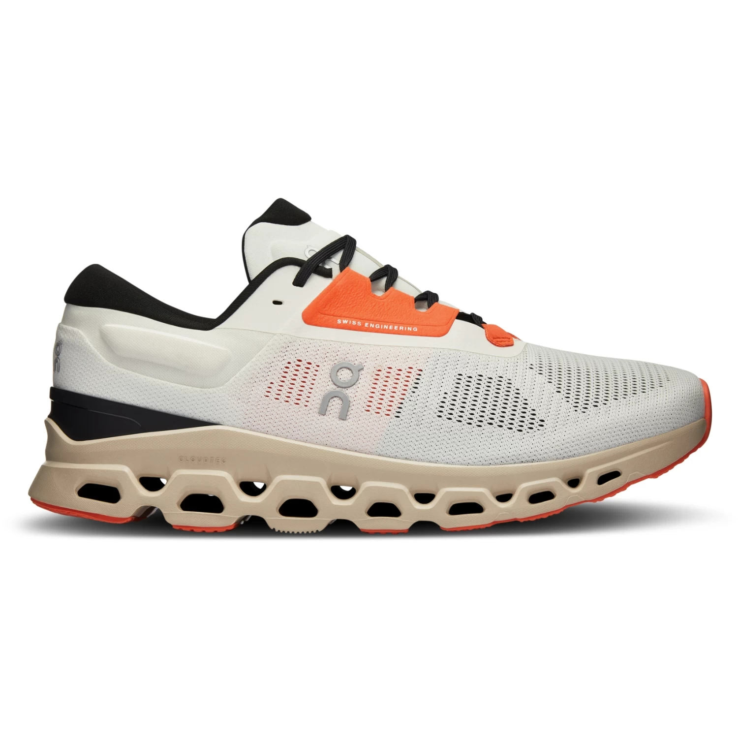 On Running On Cloudstratus 3 Men Running Shoe - Undyed-White & Sand 6 On Running On Cloudstratus 3 Men Running Shoe - Undyed-White & Sand - Image 4