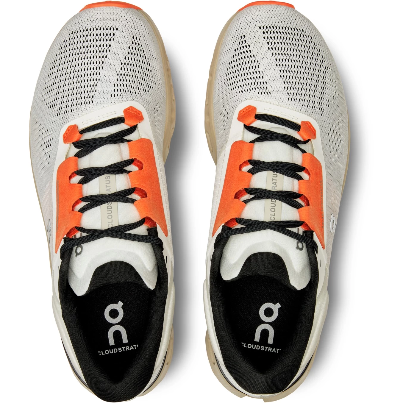 On Running On Cloudstratus 3 Men Running Shoe - Undyed-White & Sand 7 On Running On Cloudstratus 3 Men Running Shoe - Undyed-White & Sand - Image 5