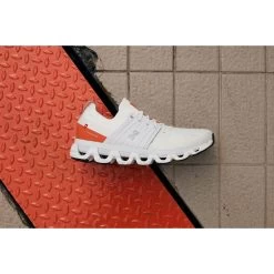 On Running On Cloudswift 3 Running Shoe - Ivory & Flame -On Running on cloudswift 3 running shoe ivory flame 2 1468917