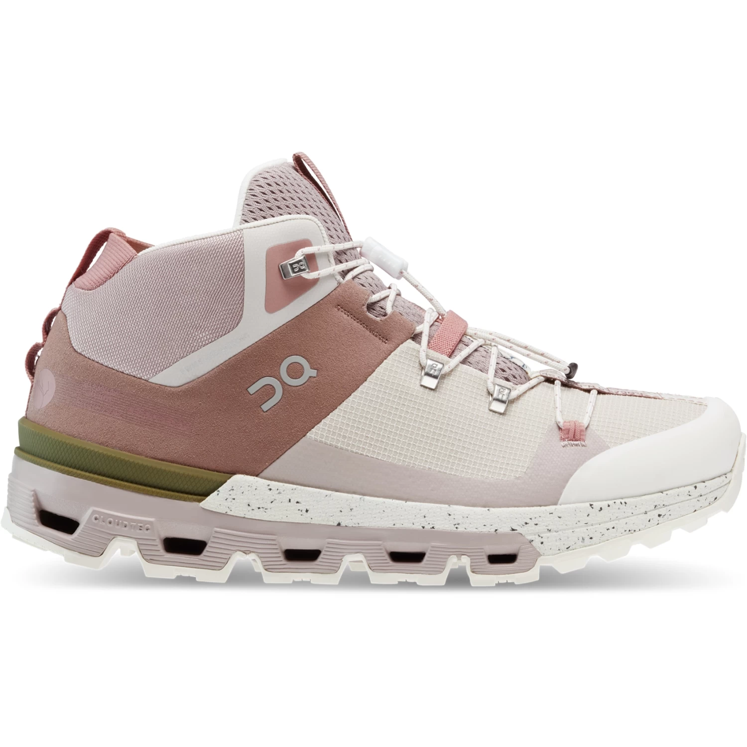 On Running On Cloudtrax Women Hiking Shoe - Rose & Ivory 3 On Running On Cloudtrax Women Hiking Shoe - Rose & Ivory