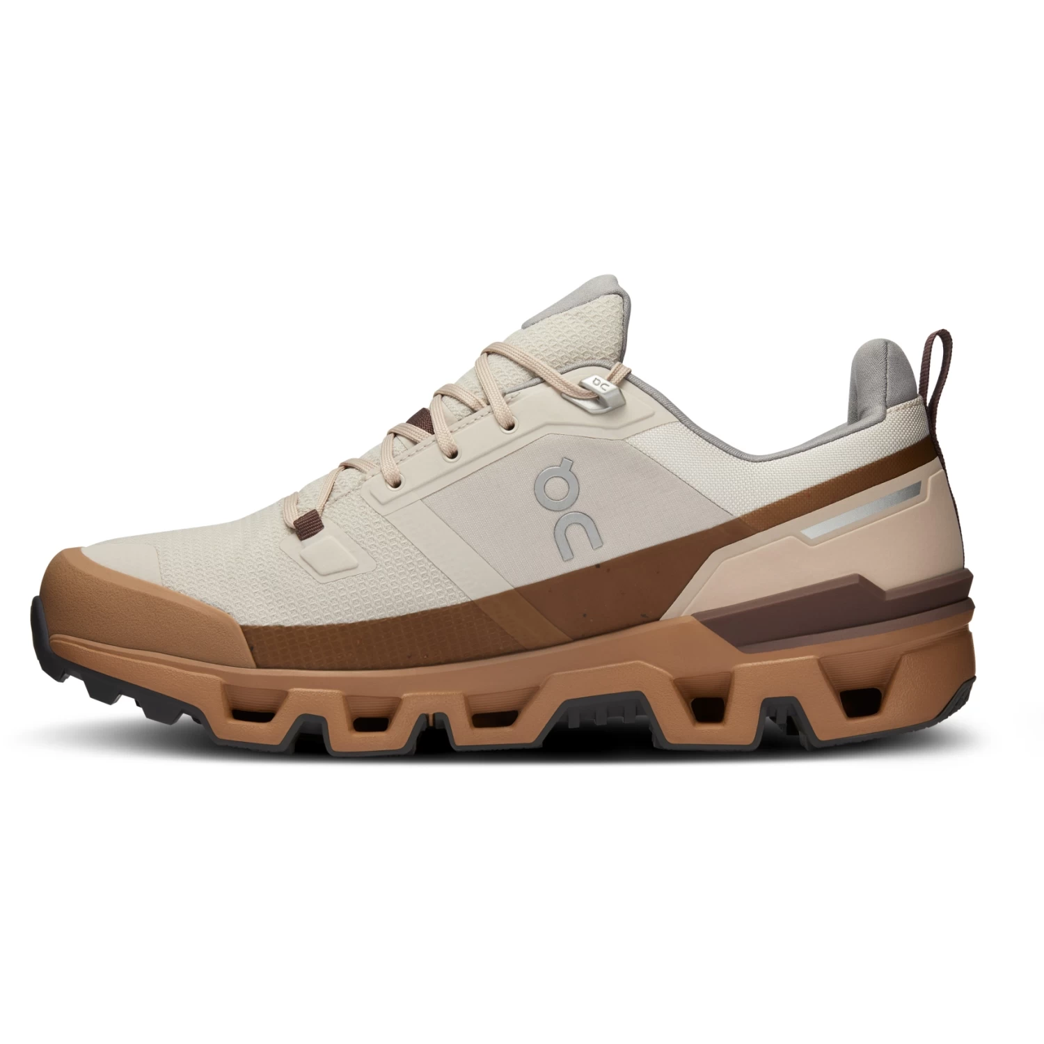 On Running On Cloudwander Waterproof Hiking Shoe - Pearl & Root 5 On Running On Cloudwander Waterproof Hiking Shoe - Pearl & Root - Image 3
